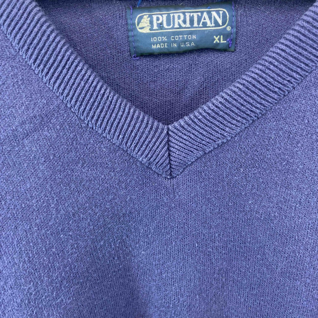 PURITAN  メンズ  ニット　パープル　セーター メンズのトップス(ニット/セーター)の商品写真