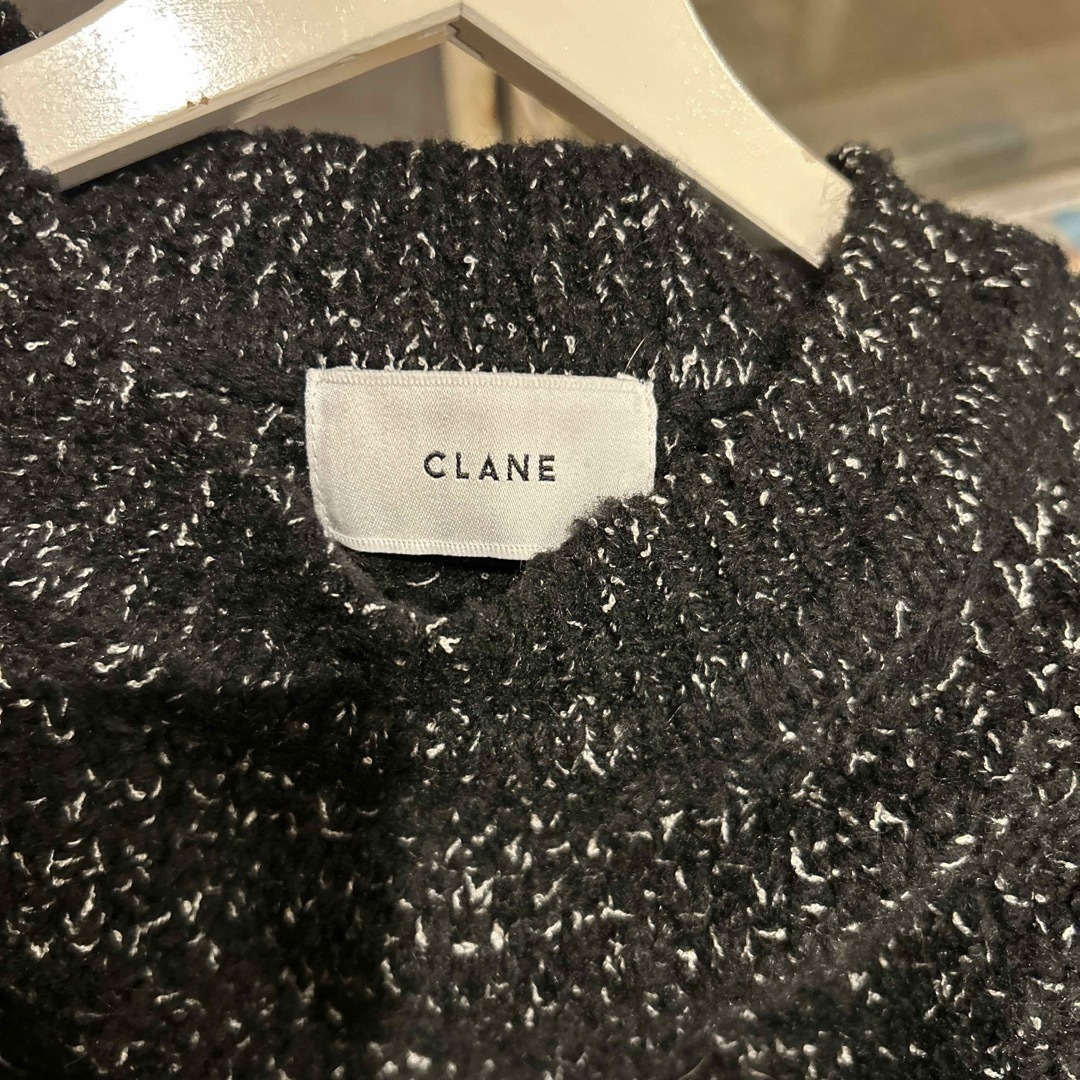 今期CLANE/クラネ/SIDE ZIP TWEED KNIT VEST 今期CLANE/クラネ/SIDE ZIP TWEED KNIT VEST