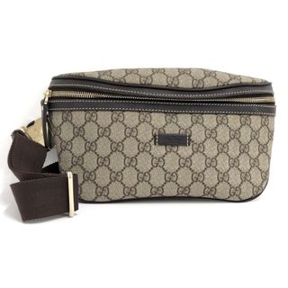 グッチ(Gucci)のGUCCI ウエストバッグ ボディバッグ GGスプリーム PVC レザー(ボディーバッグ)