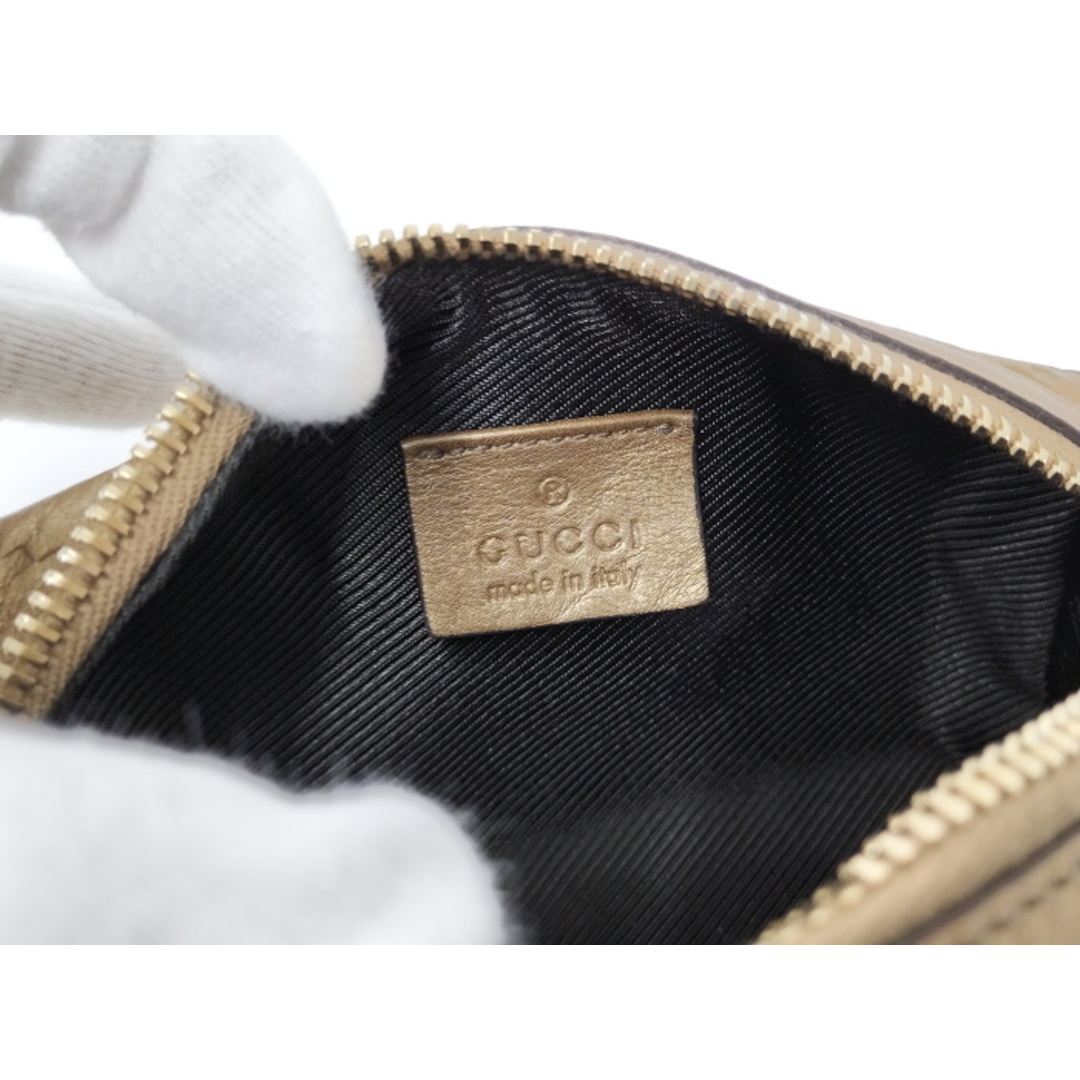 Gucci(グッチ)のGUCCI コスメポーチ 化粧ポーチ グッチシマ レザー 153228 レディースのファッション小物(ポーチ)の商品写真