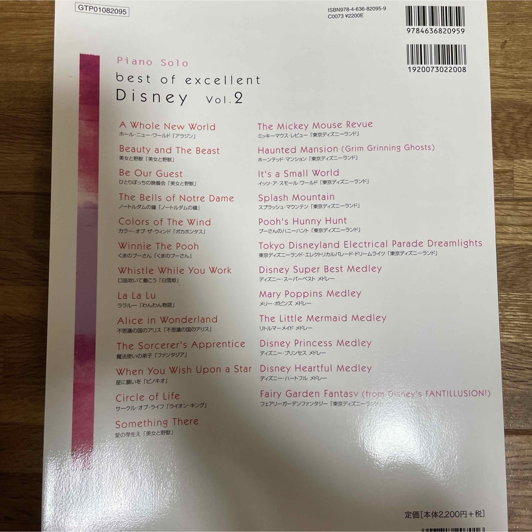 Disney(ディズニー)のディズニー　ピアノ楽譜セット エンタメ/ホビーの本(楽譜)の商品写真