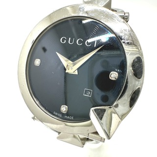 グッチ(Gucci)のグッチ GUCCI キオド 3P ダイヤモンド 122.5 クォーツ 腕時計 SS シルバー(腕時計(アナログ))