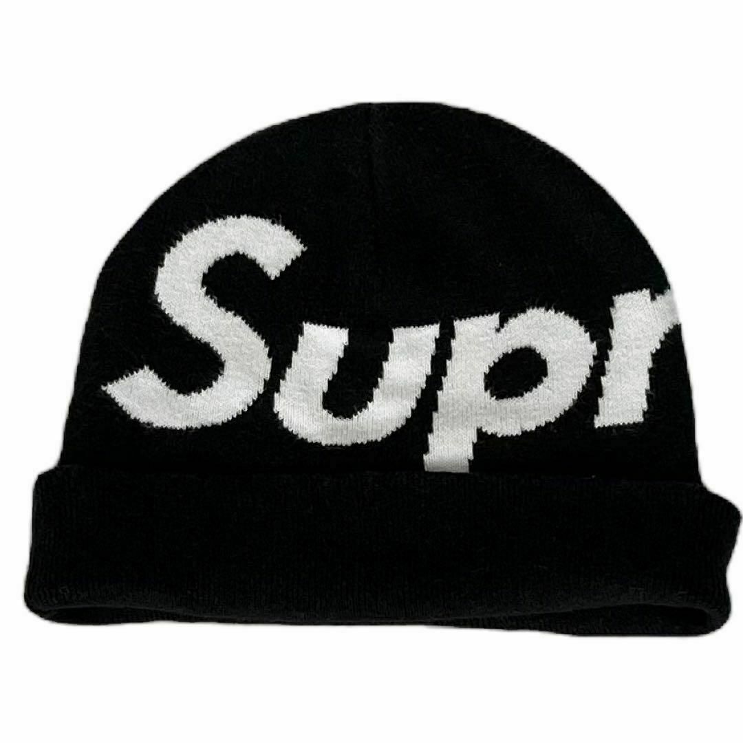 Supreme(シュプリーム)の7544 Supreme Big Logo Beanie Black メンズの帽子(ニット帽/ビーニー)の商品写真