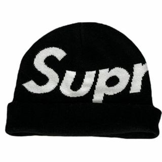 シュプリーム(Supreme)の7544 Supreme Big Logo Beanie Black(ニット帽/ビーニー)