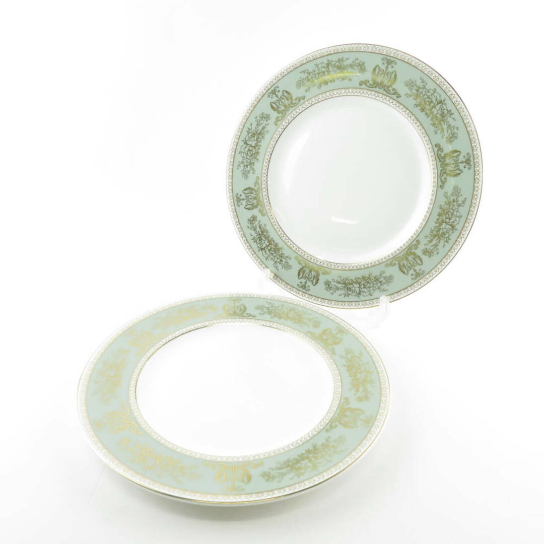 美品 WEDGWOOD ウェッジウッド コロンビアセージグリーン 大皿 2枚 ペア 27cmプレート ディナー 盛り皿 SU4745C |  フリマアプリ ラクマ