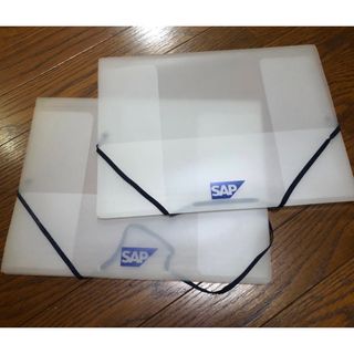 SAP クリアファイルケース　ブリーフケース　A4 2つセット(ファイル/バインダー)