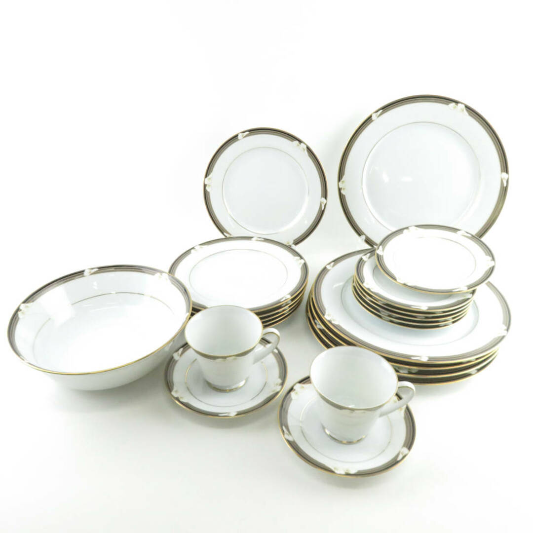 Noritake(ノリタケ)の美品 Legendary by Noritake ノリタケ ELLINGTON エリントン 3691 中皿 大皿 ボウル カップ&ソーサー 20点 プレートセット 食器おまとめ SU4755C  インテリア/住まい/日用品のキッチン/食器(食器)の商品写真