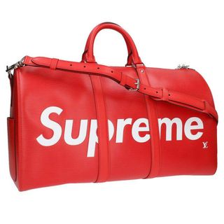 シュプリーム(Supreme)のシュプリーム ルイヴィトン  17AW  LV Keepal Bandouliere 45 エピレザーキーポルバンドリエールボストンバッグ メンズ 45(ボストンバッグ)