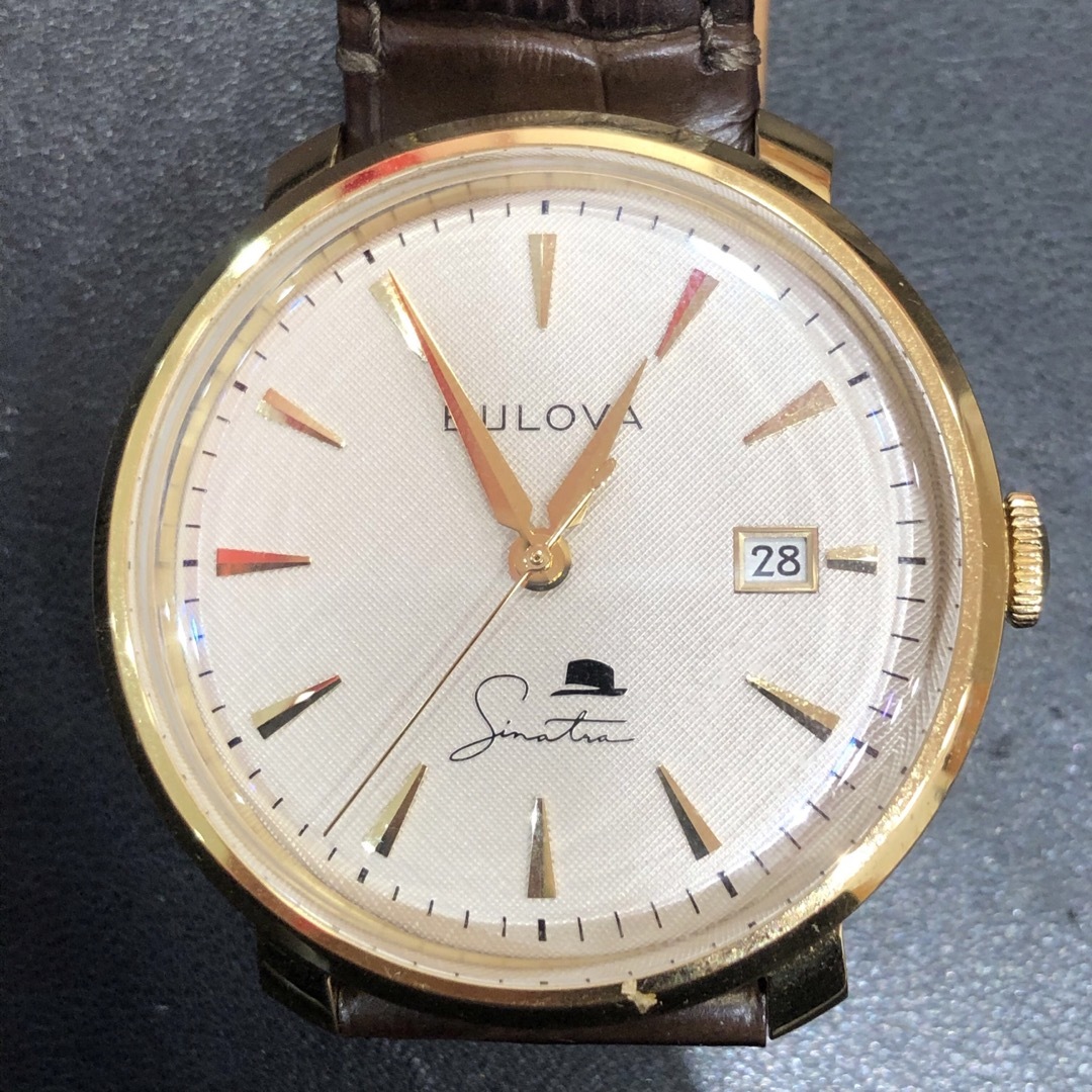 Bulova(ブローバ)の◆BULOVA フランクシナトラコレクション 97B200 不動 箱付き メンズの時計(腕時計(アナログ))の商品写真