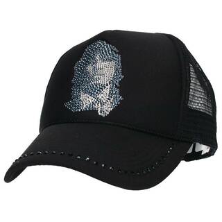 ダルタンボナパルト Dartin Bonaparto スワロ装飾メッシュキャップ帽子 メンズ(帽子)