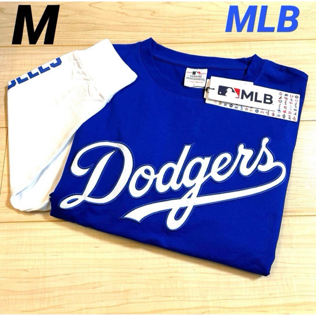 MLB(メジャーリーグベースボール)のドジャース 大谷翔平　MLB フェイクレイヤード ロンＴ  Mサイズ メンズのトップス(Tシャツ/カットソー(七分/長袖))の商品写真