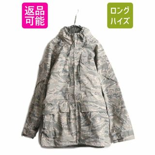 USA製 民間 APECS ゴアテックス デジタル タイガーカモ 迷彩 ジャケット MEDIUM LONG / 古着 軍物 ミリタリー プロパー エアフォース 防水(ミリタリージャケット)