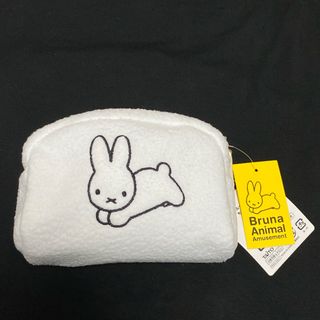 ミッフィー(miffy)の【新品】ブルーナアニマルもこもこポーチ【ミッフィー】(キャラクターグッズ)