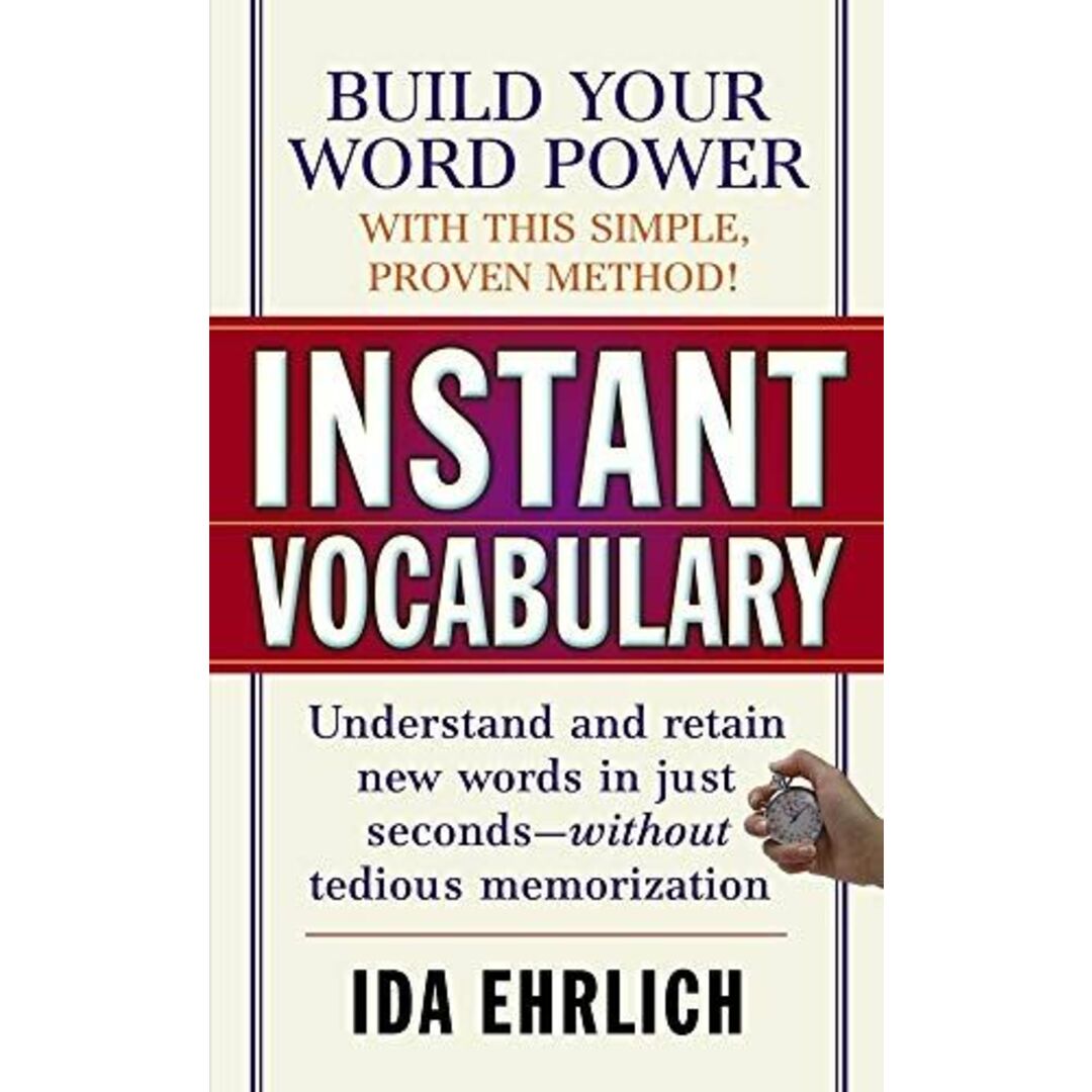 Instant Vocabulary Ehrlich， Ida エンタメ/ホビーの本(語学/参考書)の商品写真