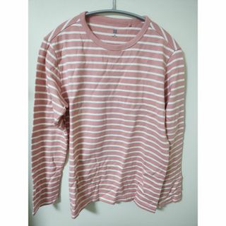 ユニクロ(UNIQLO)のユニクロ ボーダークルーネックT（長袖）(Tシャツ/カットソー)