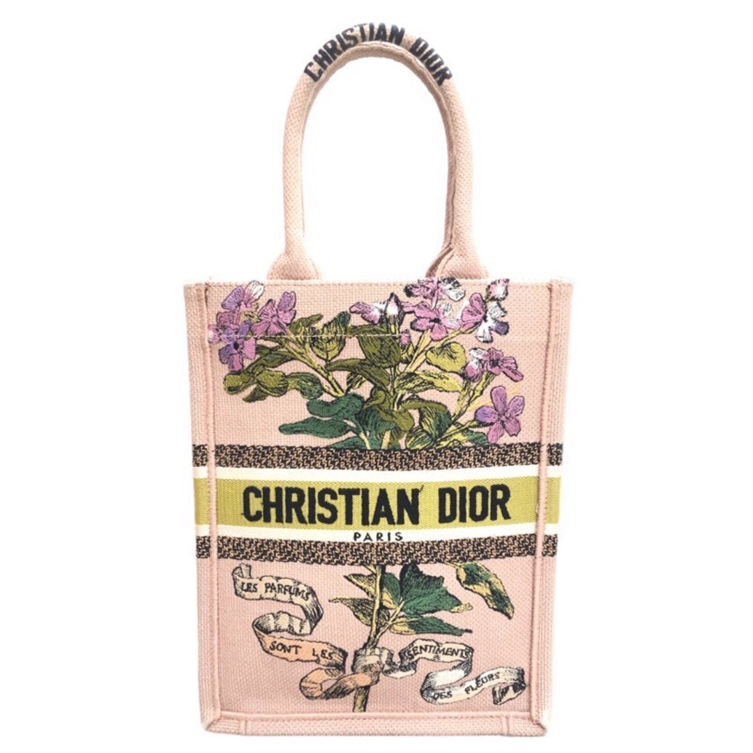 約255cmマチクリスチャン・ディオール Christian Dior ブックトート　バーティカル キャンバス レディース ハンドバッグ