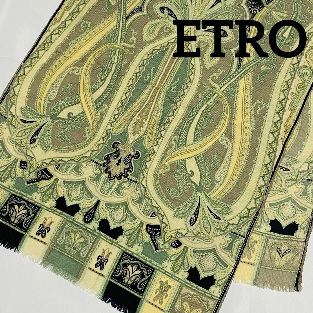 超ポイントバック祭】 ☆ETRO☆ ブラック グリーン シルク