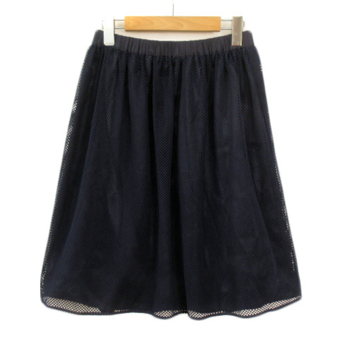 BRAHMIN(ブラーミン)のブラーミン BRAHMIN スカート フレア メッシュ ギャザー 38 レディースのスカート(ひざ丈スカート)の商品写真
