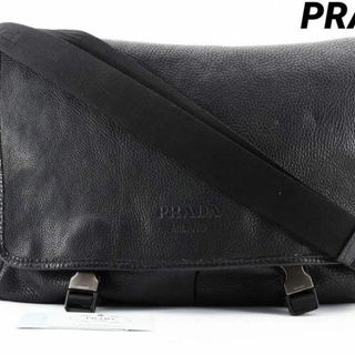 プラダ(PRADA)の極美品　PRADA プラダ　ショルダー　メッセンジャー　レザー23110302(ショルダーバッグ)