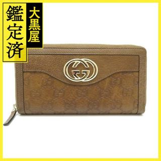 Gucci - グッチ スーキー グッチシマラウンド長財布 ブラウン 308012