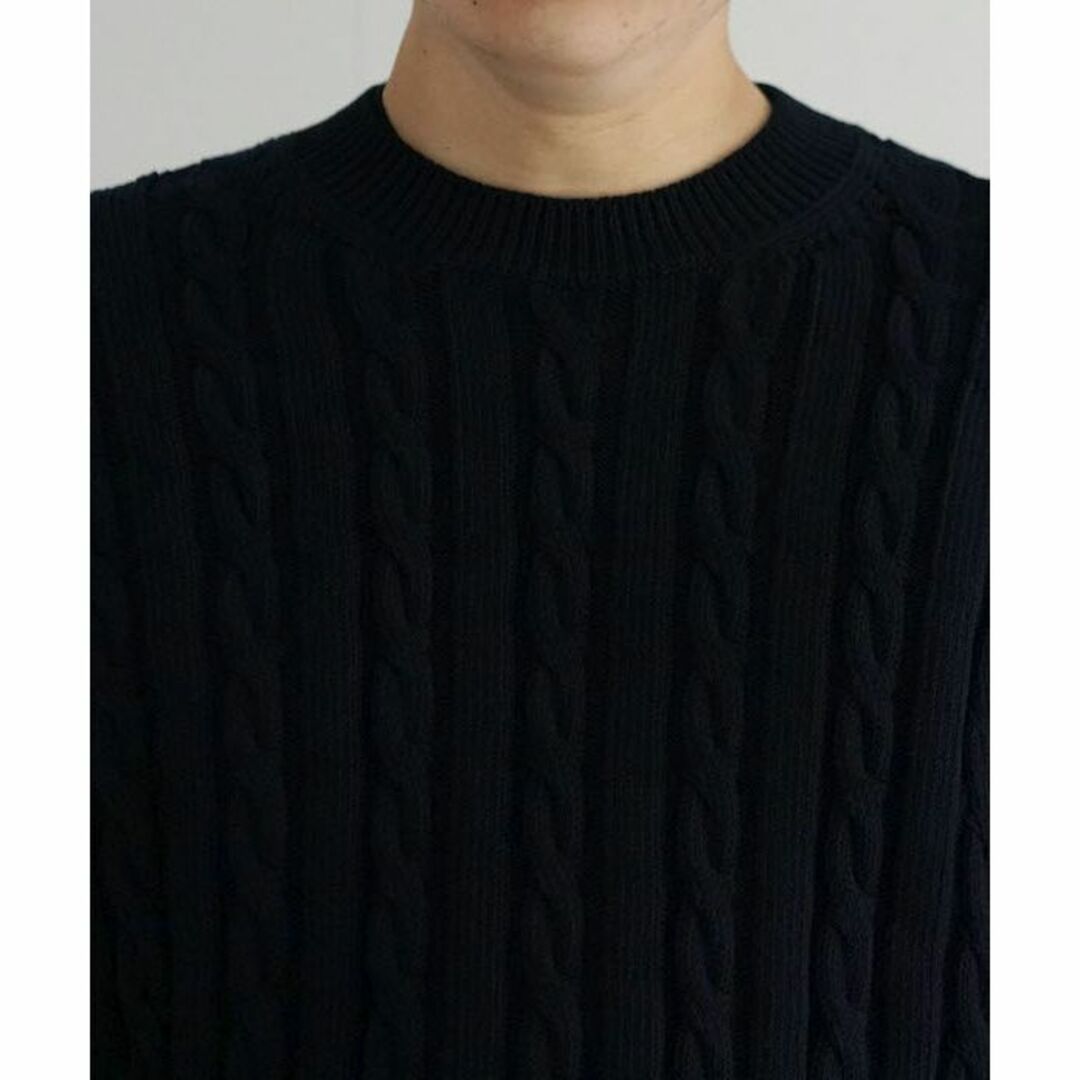 23ss AURALEE COTTON CORD CABLE KNIT BIG 