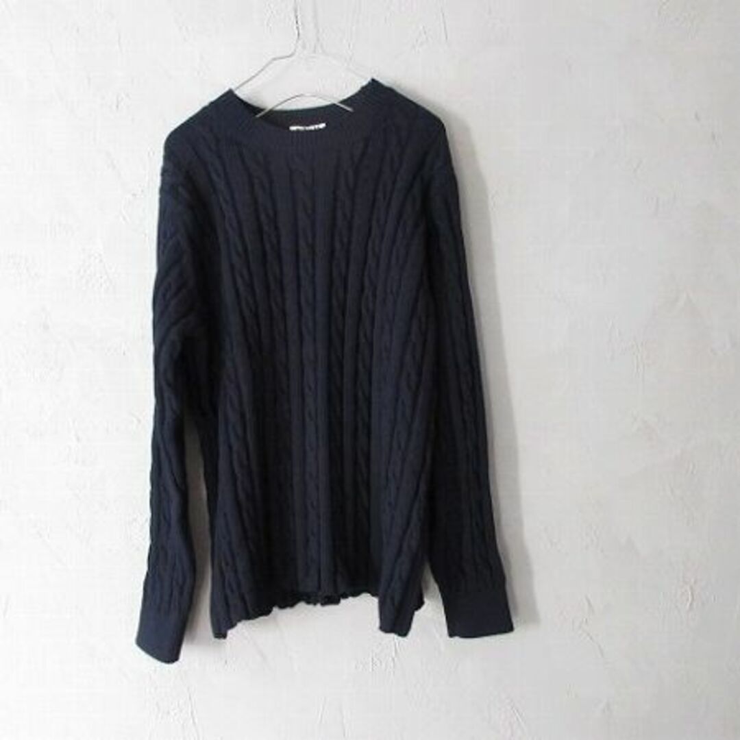 23ss AURALEE  COTTON CORD CABLE KNIT