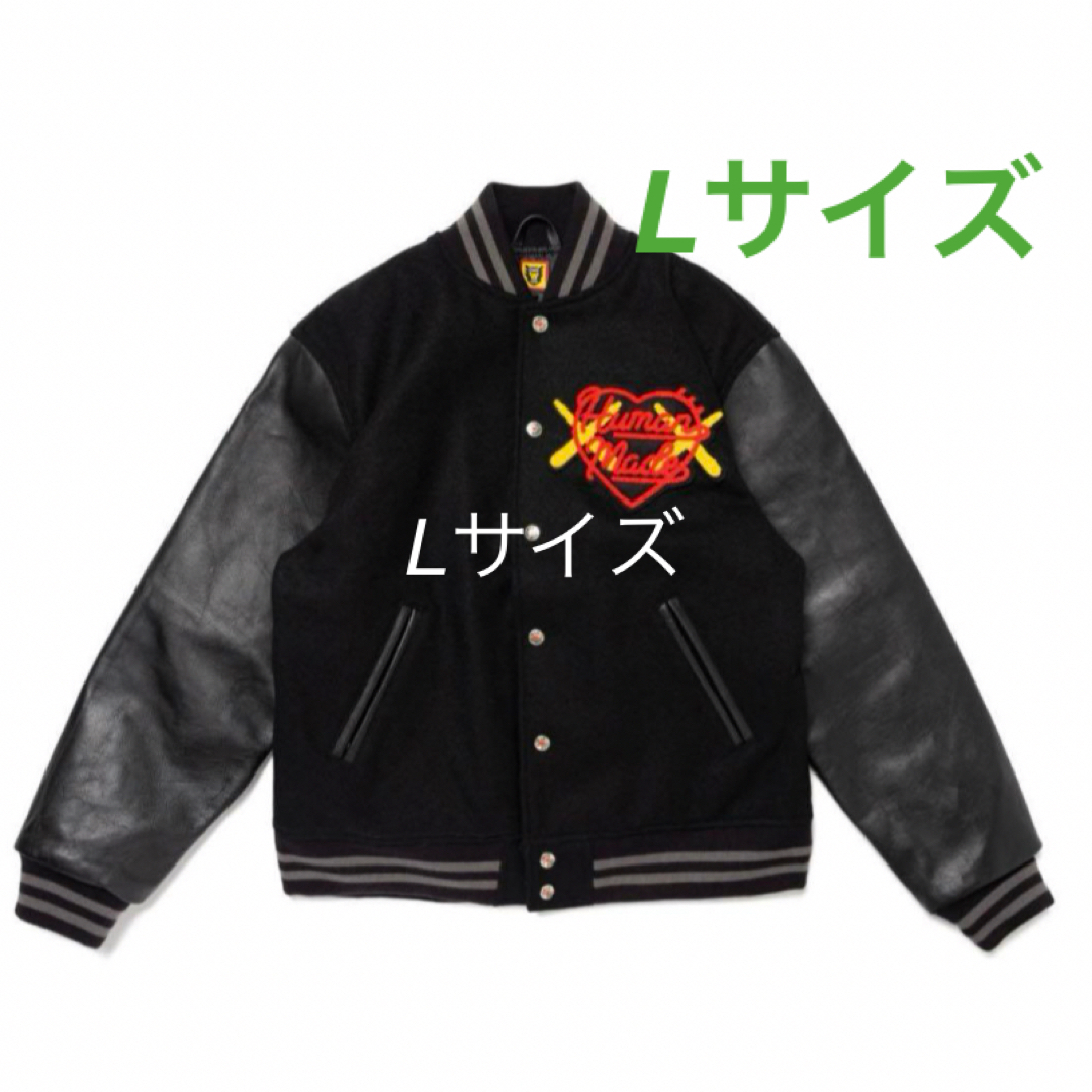 HUMAN MADE(ヒューマンメイド)のHUMANMADE KAWS MADE VARSITY JACKET #2 L メンズのジャケット/アウター(スタジャン)の商品写真