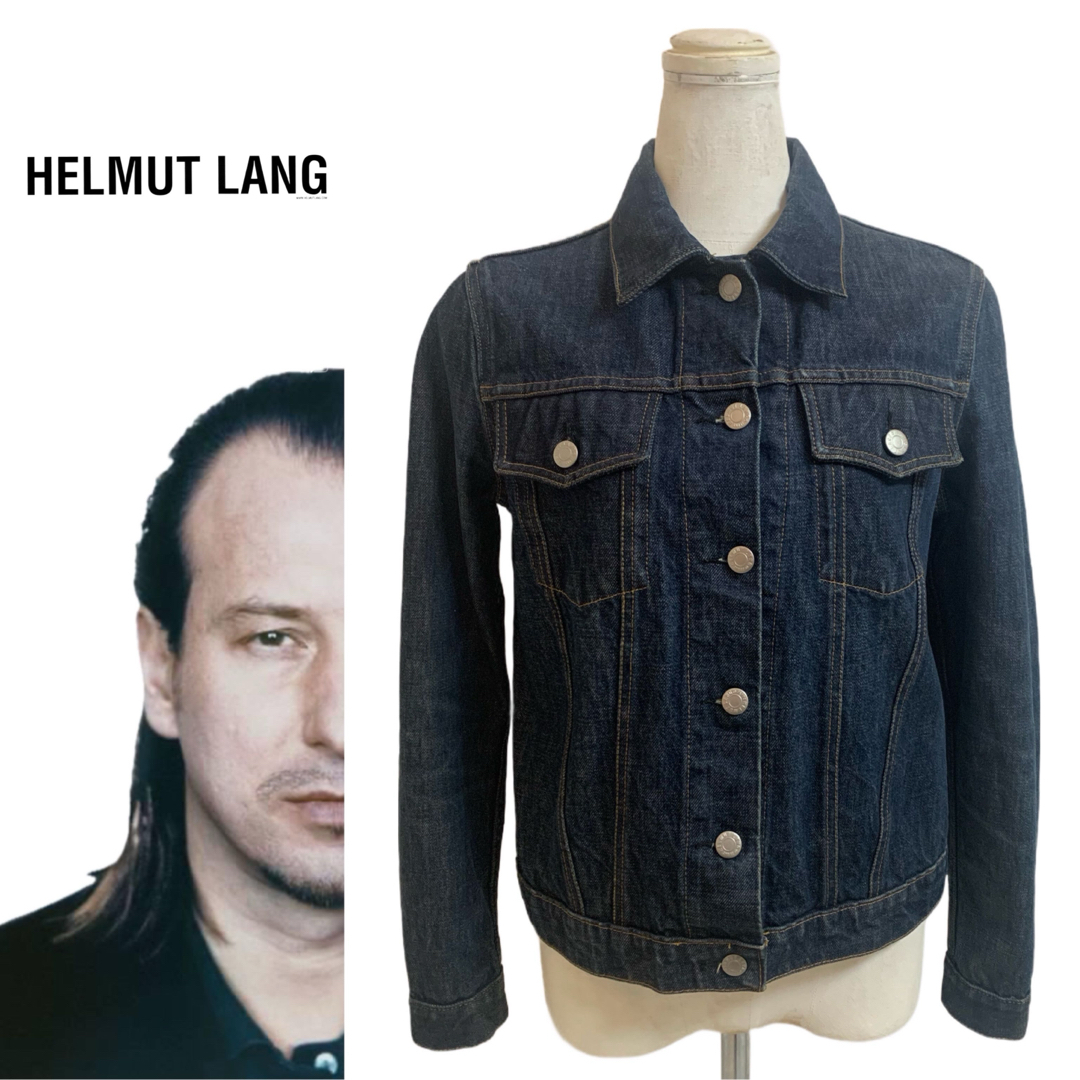 HELMUT LANG(ヘルムートラング)のHELMUT LANG VINTAGE 1999s イタリア製 デニムジャケット レディースのジャケット/アウター(Gジャン/デニムジャケット)の商品写真