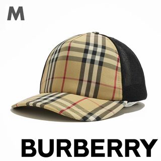 バーバリー(BURBERRY)の新品 BURBERRY チェック＆メッシュ キャップ M(キャップ)