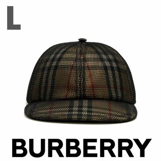 バーバリー(BURBERRY)の新品 BURBERRY メッシュオーバーレイ チェック キャップ(キャップ)