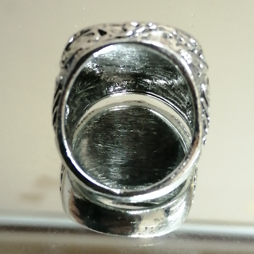 【R154】リング メンズ シルバー ホワイト アクセサリー 指輪 20号 レディースのアクセサリー(リング(指輪))の商品写真
