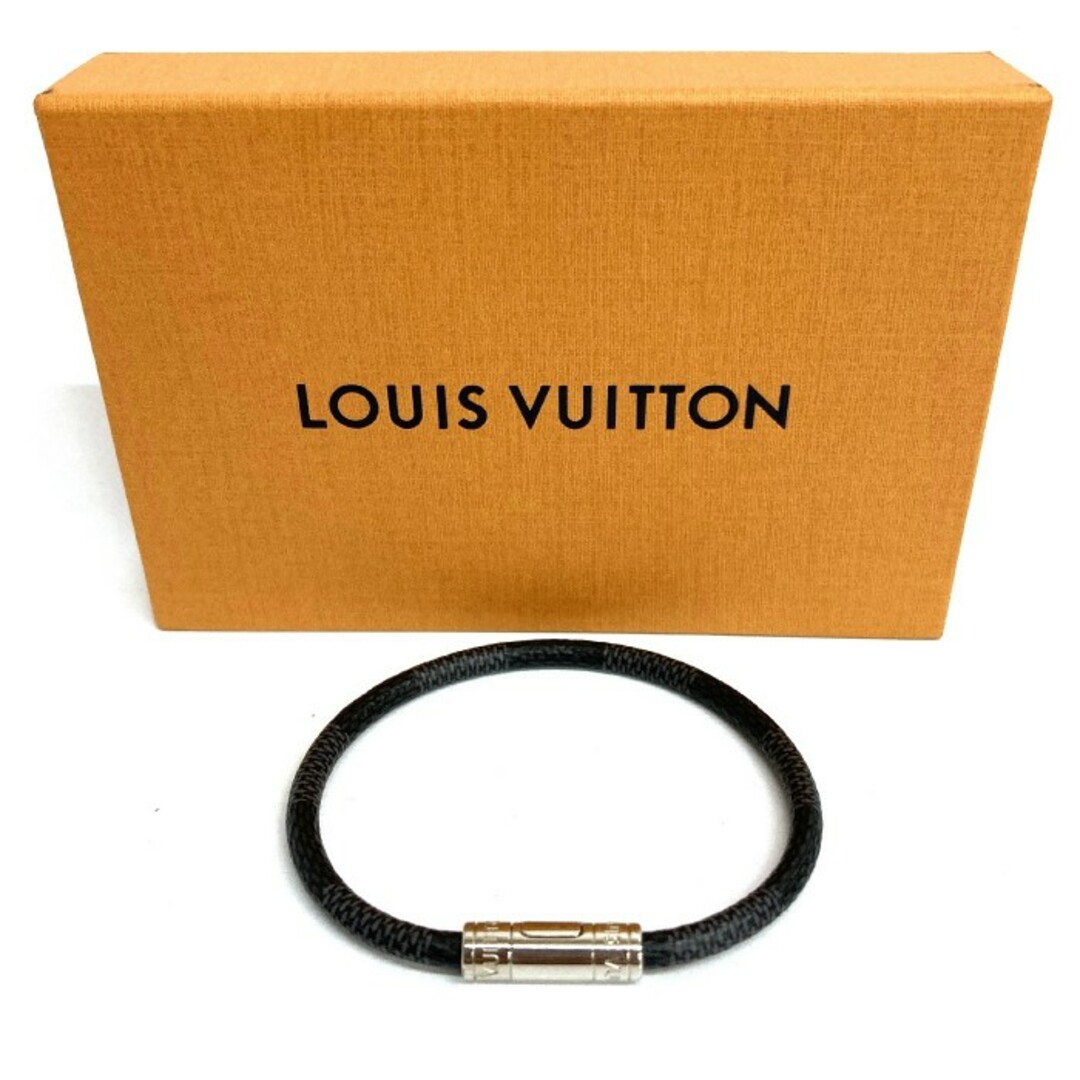 LOUIS VUITTON(ルイヴィトン)の★LOUIS VUITTON ルイヴィトン M6140E ダミエ グラフィット ブラスレ キープイット ブレスレット ブラック メンズのアクセサリー(ブレスレット)の商品写真