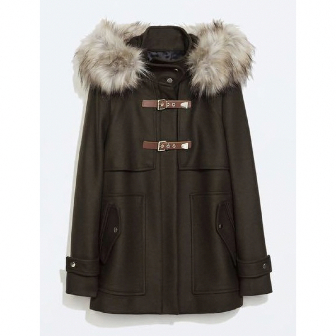 ずっと気になってた - ZARA ZARA もんか's by ファーフード付ダッフルコートの通販 / ジャケット・アウター