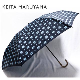 ケイタマルヤマ(KEITA MARUYAMA TOKYO PARIS)の《ケイタマルヤマ》新品 トナカイ×ホース柄 折りたたみ傘 雨傘 バンブーハンドル(傘)