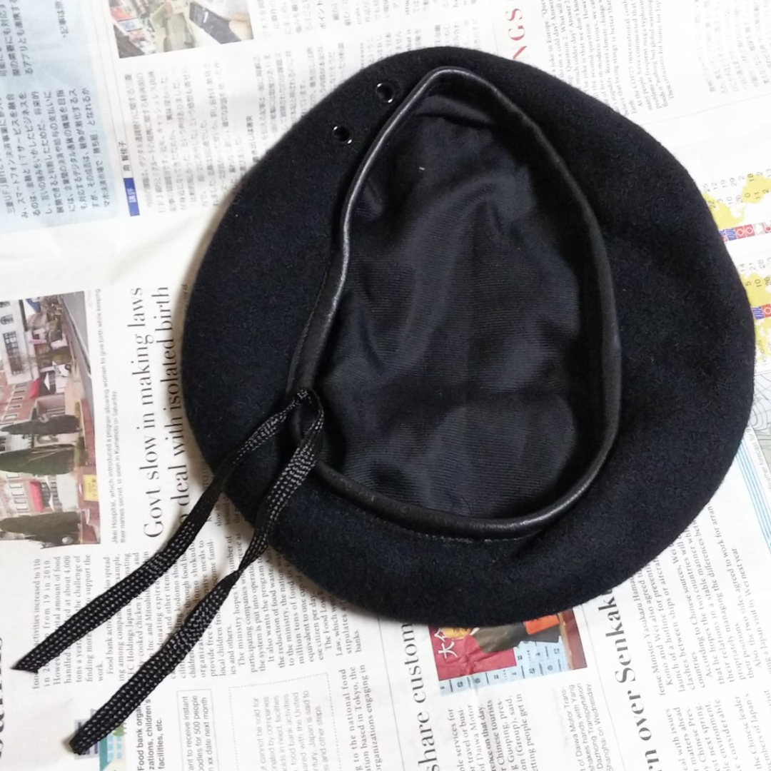 ◆47 入手困難 レア 廃盤 未使用 セクシーダイナマイトロンドン ベレー帽 黒 メンズの帽子(ハンチング/ベレー帽)の商品写真