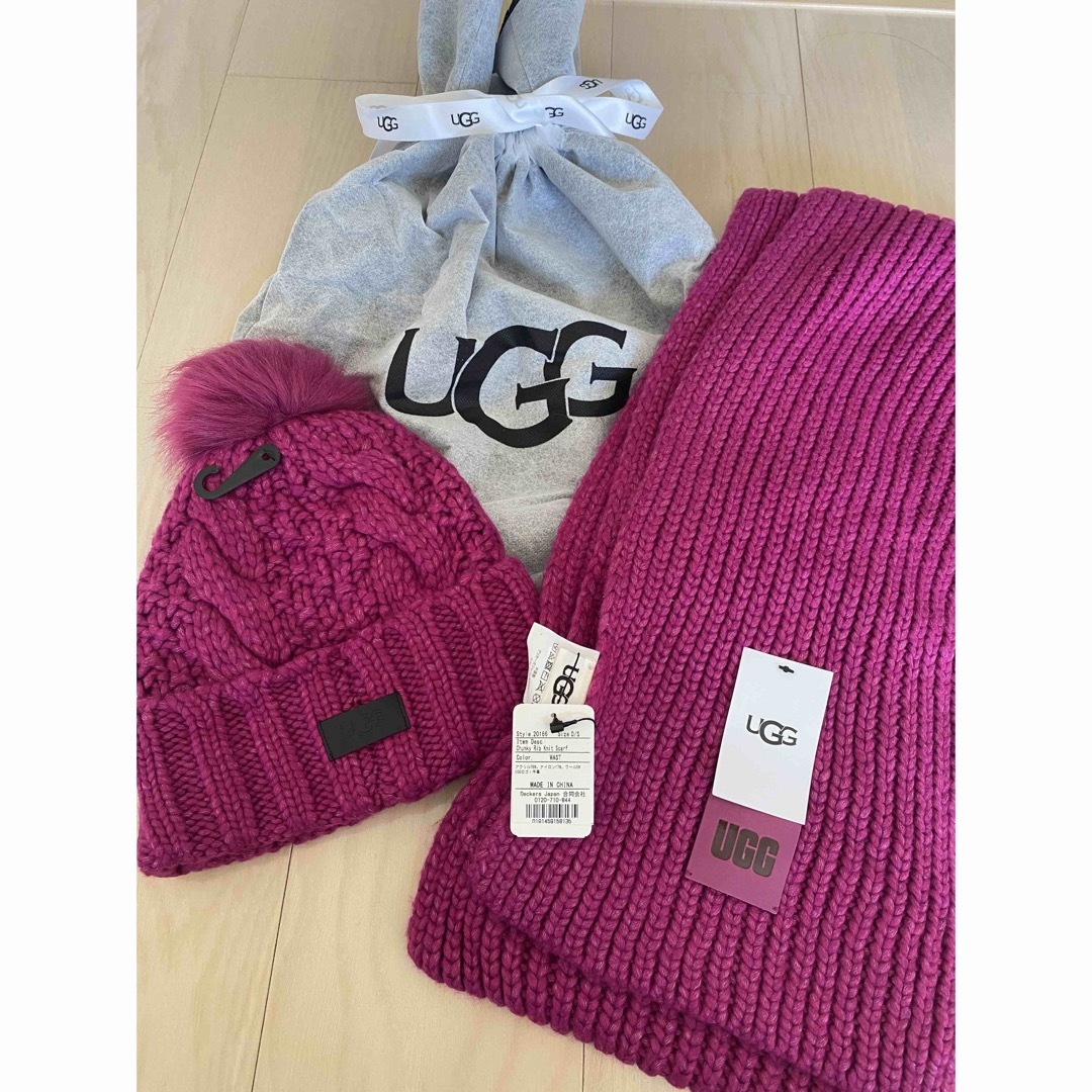 UGG ニット帽　マフラーマフラー/ショール