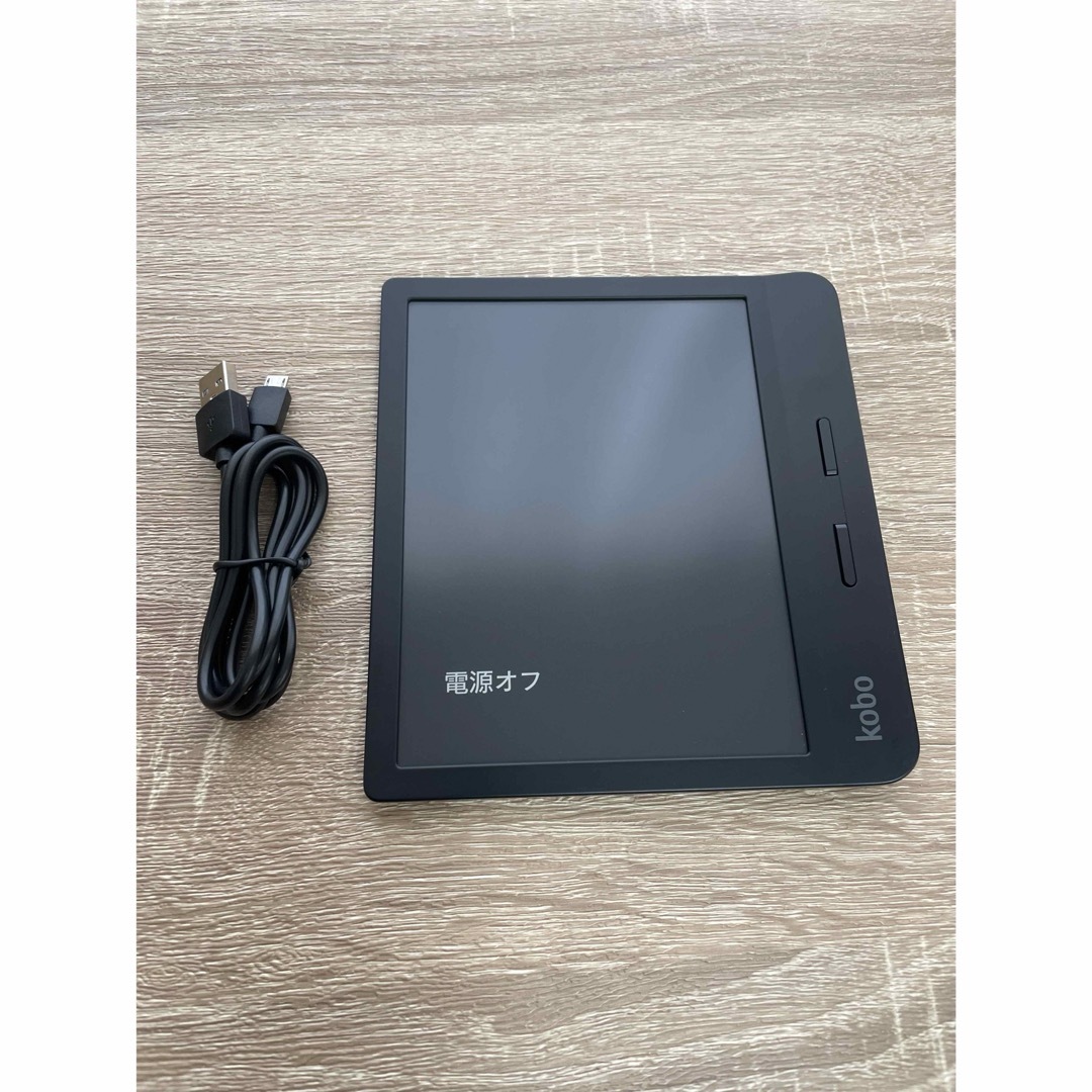 Rakuten(ラクテン)の 美品 Kobo Libra H2O ブラック スマホ/家電/カメラのPC/タブレット(タブレット)の商品写真