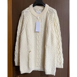 マルタンマルジェラ(Maison Martin Margiela)のXL新品48%off メゾン マルジェラ アラン ニット デストロイ アイボリー(ニット/セーター)