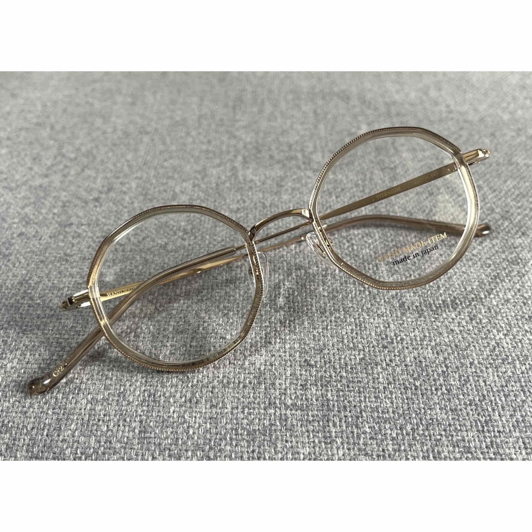 新品「NOVA HAND MADE ITEM」多角形メガネ H-3120 C-2 新品「NOVA HAND MADE ITEM」多角形メガネ H-3120 C-2