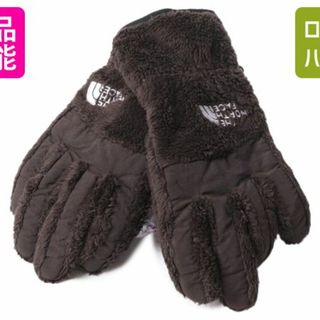 ザノースフェイス(THE NORTH FACE)のUS企画 ノースフェイス 手袋 レディース S 古着 THE NORTH FACE アウトドア 毛長 フリース グローブ スマホ対応 防寒 ブラウン 日本未発売(手袋)