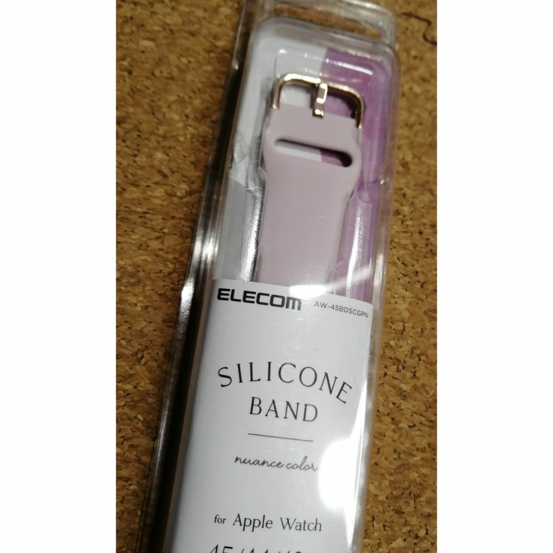 ELECOM(エレコム)の【2コ】エレコム Apple Watch 45 44 42 シリコン製 ピンク  スマホ/家電/カメラのスマホアクセサリー(その他)の商品写真