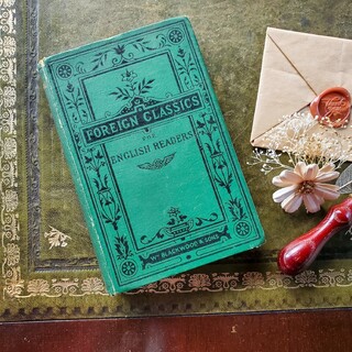 1882年　ヴィンテージなグリーン装丁が素敵な♪アンティーク本♪(洋書)
