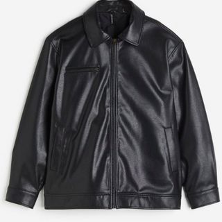 エイチアンドエイチ(H&H)のh&m オーバーサイズジャケット(ライダースジャケット)