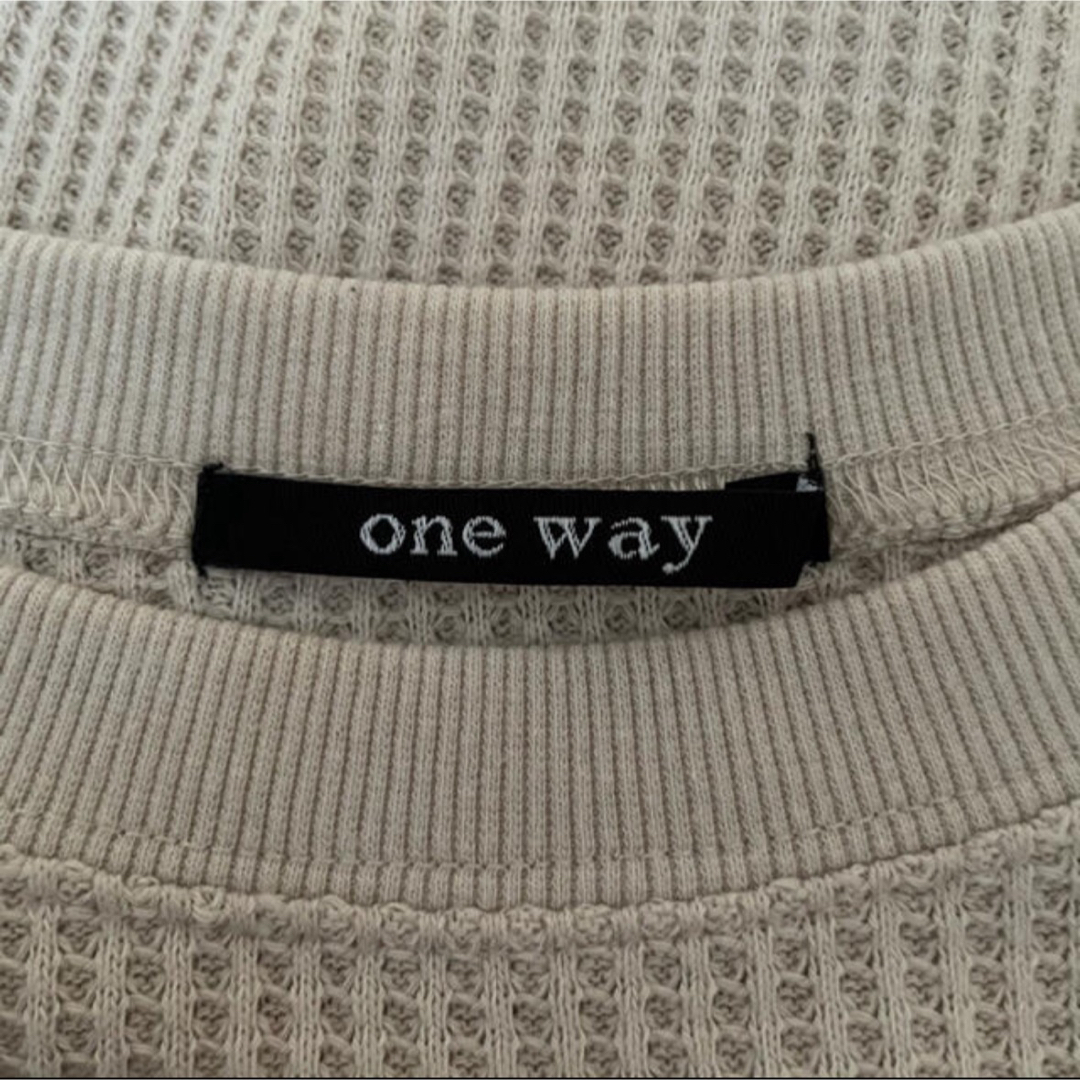 one*way(ワンウェイ)のone way ワンウェイ ワッフル ロンT トップス トレーナー レディースのトップス(トレーナー/スウェット)の商品写真