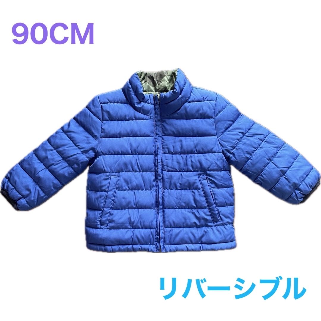 GAP(ギャップ)のBABY GAP リバーシブル　ダウンジャケット　90cm キッズ/ベビー/マタニティのキッズ服男の子用(90cm~)(ジャケット/上着)の商品写真