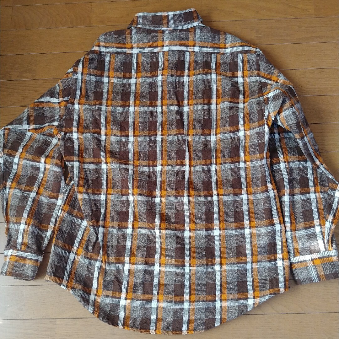 Sugar Cane(シュガーケーン)の美品シュガーケーンチェックシャツ厚手SC21929(ブラウン・XL) メンズのトップス(シャツ)の商品写真