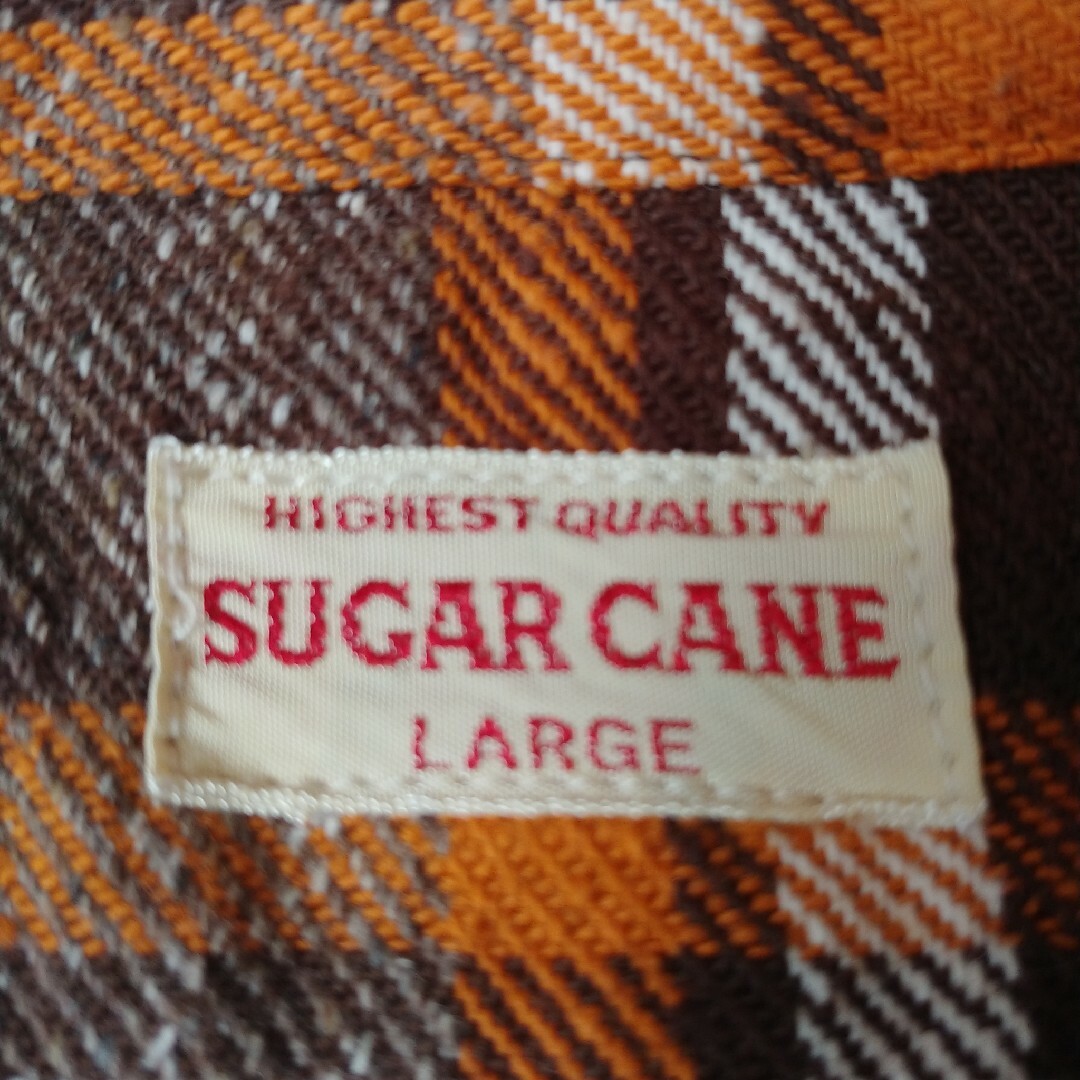 Sugar Cane(シュガーケーン)の美品シュガーケーンチェックシャツ厚手SC21929(ブラウン・XL) メンズのトップス(シャツ)の商品写真