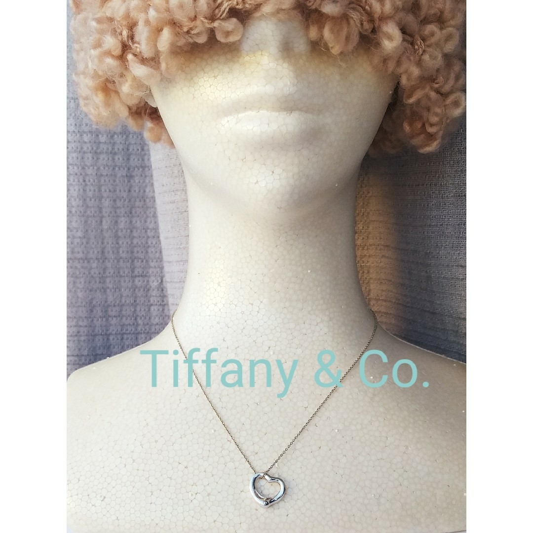 Tiffany & Co.(ティファニー)のTIFFANY  ティファニー  シルバー ネックレス オープンハート S レディースのアクセサリー(ネックレス)の商品写真