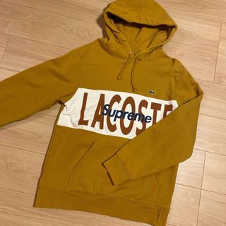 シュプリーム(Supreme)のsupreme LACOSTEコラボ フード付きパーカー(パーカー)