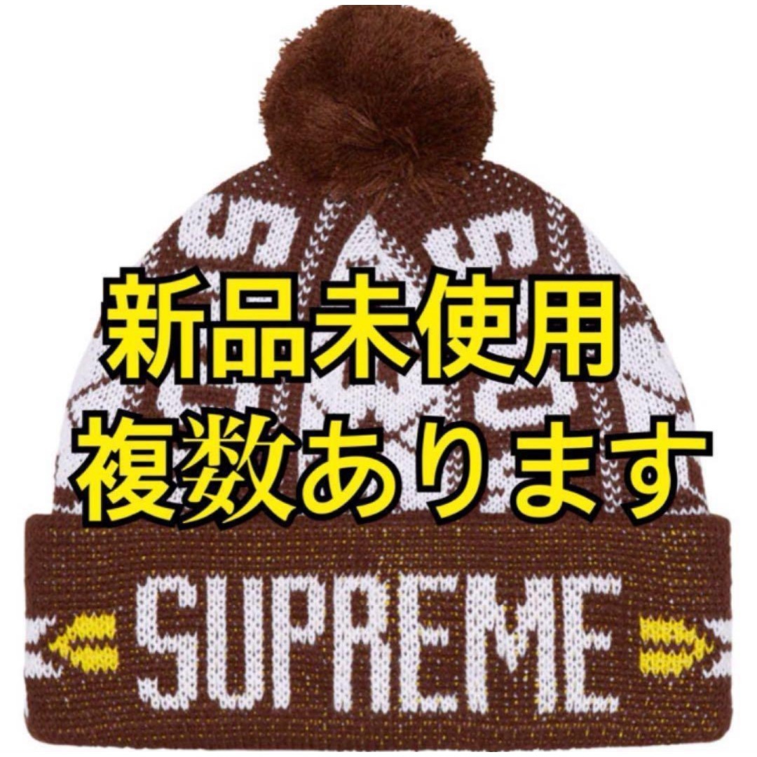 Supreme Snow Beanie "Brown"スノー ビーニー ブラウンニット帽/ビーニー